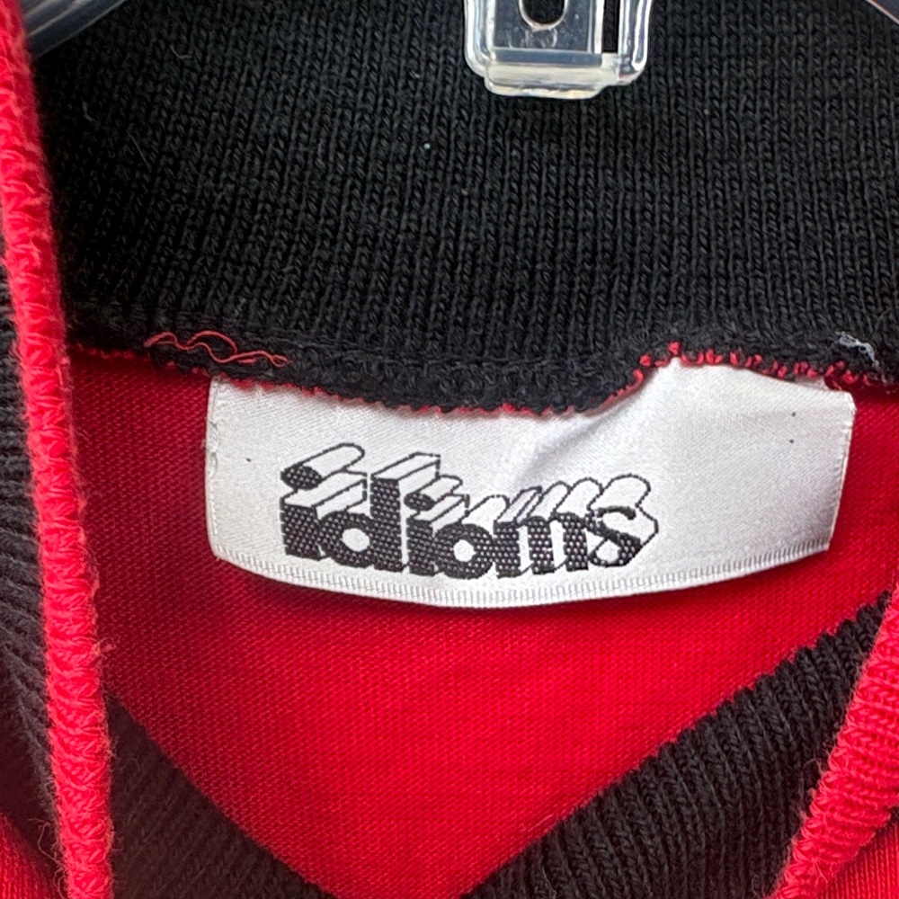 Sleeveless Red Mock Neck Tank with Black Logo - Picture 3 of 4